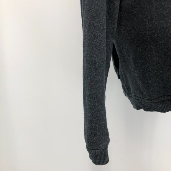 Wilfred Aritzia charcoal  grey Rousseau cocoon hooded cardigan zipper pockets - Picture 11 of 16